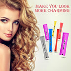 48 Pieces Hair Perm Rods Short Cold Wave Rods Plastic Perming Irons Hair Curling Rollers Curlers with Steel Pintail Comb Rat Tail Comb for Hairdressing Styling Supplies(6 Sizes,6 Colors)