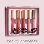 Beauty Concepts Lip Gloss Collection – Shimmering, Glossy Lip Makeup Set for a Radiant Finish, Pink