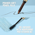 Revlon ColorStay Brow Fantasy, All In One Eyebrow Powder Pencil with Shaping Clear Gel, Gel Infused with Panthenol, Smudge-proof, 16HR Visibly Full Brows, 001 Ash Blonde