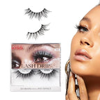 KISS Halloween Lash Drip False Eyelashes, Spiky X Boosted Volume, Unique Wet Look Hydrated Effect, Multi-Length Rewearable Fake Eyelashes, Wispy Crisscross Lash Pattern, Style ‘You Dew You’, 1 Pair, Packaging May Vary
