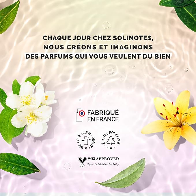 SOLINOTES Jasmine Flower Perfume for Women - Eau De Parfum | Delicate Floral and Soothing Scent - Made in France - Vegan - 1.7 fl.oz