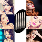 5 Pack 3 ml Transparent Twist Pens, Empty Nail Oil Pen with Brush Tip, Cosmetic Lip Gloss Container Applicators Eyelash Growth Liquid Tube (5x)