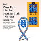 BT21 x Kitsch Satin Heatless Hair Curler Set - Heatless Curls Overnight, Hair Rollers for Soft Curls & Frizz-Free Styling, No Heat Curlers To Sleep in, Curling Rod Headband for Overnight Curl - BT21