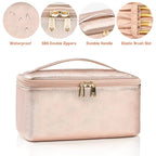 Ocheal rose gold makeup bag,travel