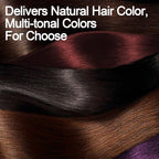 Hair Dye Shampoo, Gray Hair Coverage Dye Shampoo, Hair Color Shampoo for All Hair Types, Champu Para Canas, Suitable for Home and Salon (Dark Brown)