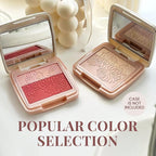Paul & Joe Pressed Blush Palette Refill Only, Case Sold Separately, Oil-Absorbing Blush Powder, Bi-Color Face Blushes with Fitting Veil Powder, Light Beige and Light Pink, 01 Secret D'Or, 0.17 oz