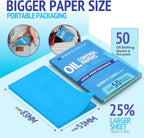 Oil Blotting Sheets for Face - Portable 1x50