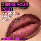 wet n wild Perfect Pout Lip Liner Stain, Long-Lasting Transfer-Proof Formula with Blade-Like Applicator for Precision & Full Lip Coverage, Vegan & Cruelty-Free - Spilled Wine