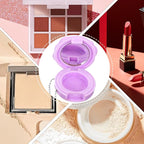 FRCOLOR Empty Makeup Compact 4Pcs Rose Shaped Lipstick Palettes with Mirror Refillable Mini Makeup Case Travel Cosmetics Container Sample Beauty Jars for Powder, Blush, Eye Shadow, Loose Powder