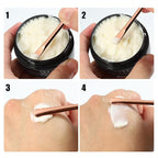 VOCOSTE 4 Pcs Makeup Spatula Mini Spoon, Eye Cream Massage Sticks Beauty Scoop, for Facial Cosmetic Face Cream, Zinc Alloy 2.32"x0.30", Rose Gold Tone