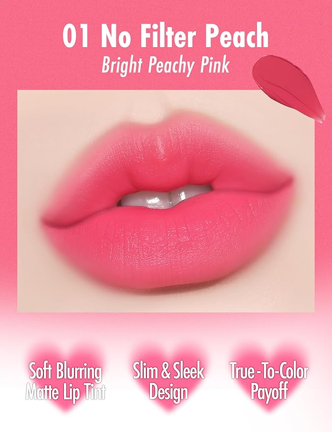 Blurry Filter 01 No Filter Peach Korean Lip Long