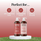 Argan Oil Shampoo and Conditioner for Dry Hair - Paraben and Sulfate Free Shampoo and Conditioner Set for Dry Hair Frizz Curl Care and Split Ends - Moisturizing Argan Shampoo and Conditioner Set