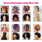 30PCS 9.45" Heatless Flexible Curling Rod, Skinny Small Flexi Rod Soft Twist Foam Hair Rollers for Tight Curl Women Girl Home Use Long and Short Hair (0.31 x 9.45 Inch, Pink#)