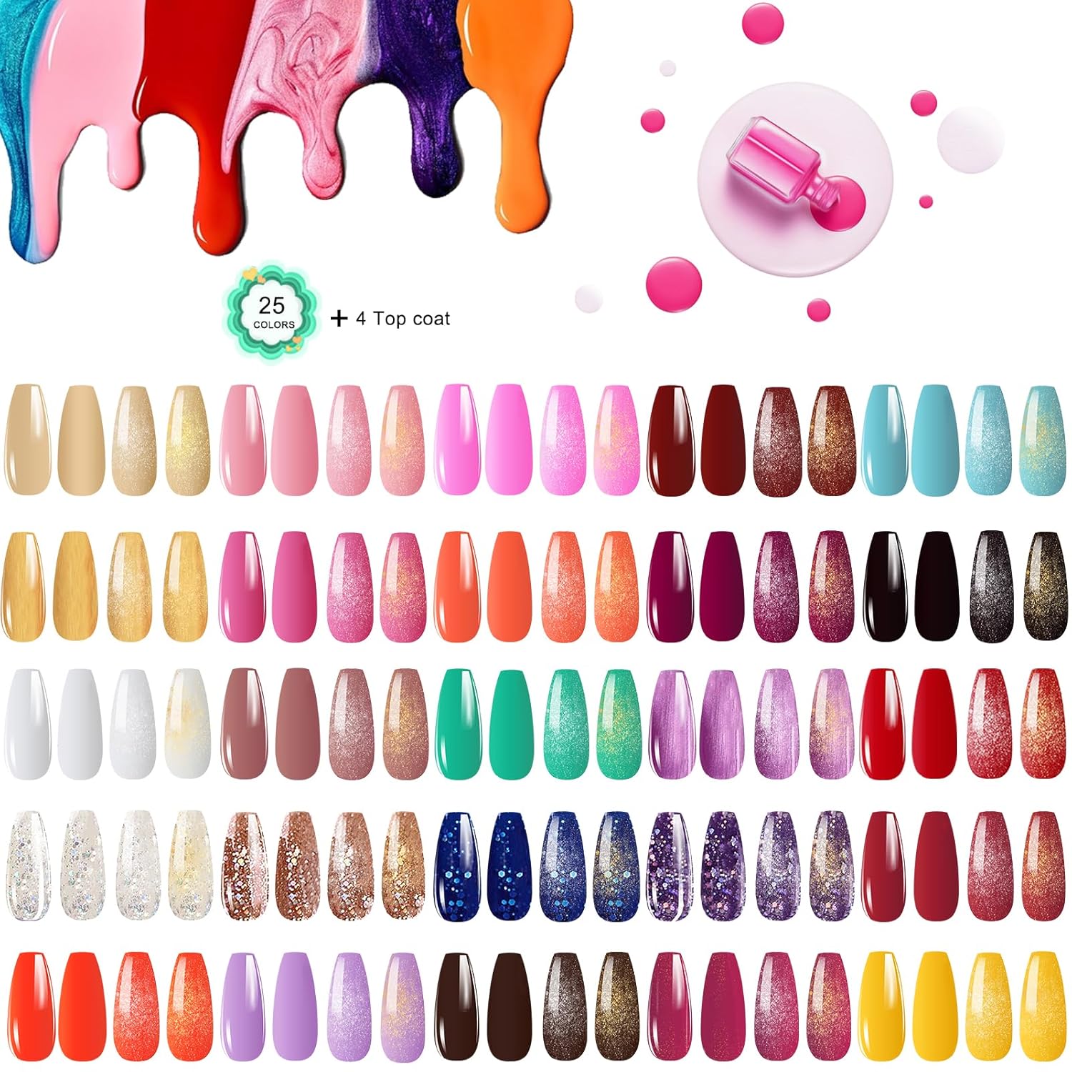 Gel Nail Polish Kit,With UV LED Nail Dryer,Electric nail drill kit,Nail Tools DIY Home