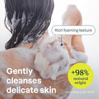 ATTITUDE Body Wash for Sensitive Skin, EWG Verified Shower Gel, Soothing Oat, Dermatologically Tested, Plant and Mineral-Based, Vegan Personal Care, Aluminum Bottle, Unscented, 16 Fl Oz