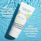 Seaweed Bath Co. Hydrate Body Cream, Eucalyptus Peppermint Scent, 6 Ounce, Nourishing Hand & Body Lotion Moisturizer for Dry Skin, with Sustainably Harvested Seaweed, Kukui Oil, Hyaluronic Acid