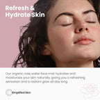 Rose Water Spray for Face & Hair - Organic USDA Certified Rosewater Facial Toner - Alcohol-Free Makeup Setting Hydrating Face Mist - Anti-Aging Toner Spray - 2 Pack