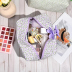 Soidram floral makeup bag quilted