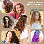 Syhood 30 Pcs 7'' Flexible Curling Rods Twist Foam Hair Rollers Soft Foam No Heat Hair Rods Rollers and 1 Steel Pintail Comb Rat Tail Comb for Women Long Short Hair(Yellow,7 x 0.3 Inch)