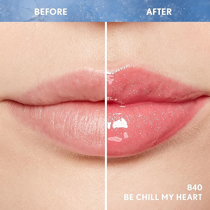 COVERGIRL Clean Fresh Yummy Plumper Lip Gloss, 840 Be Chill My Heart, Shiny, Vegan Formula, Easy to Apply, Minty Flavor, 0.33oz