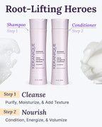 Keranique Volumizing Shampoo and Conditioner Set for Hair Repair and Growth with Biotin and Keratin for Women, Thinning Hair Formula, 8 Fl Oz Each