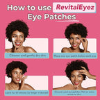RevitalEyez Brightening Hydrogel Under Eye Patch with Niacinamide, Collagen & Rose Petals for Puffy Eyes, Wrinkles, Dark Circles (10 pairs)