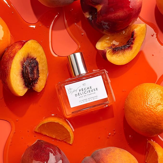 Le Monde Gourmand Pêche Délicieuse - Eau de Parfum – 1 fl oz (30 ml) - Peach, Vanilla, Caramel, Rose Perfume Notes