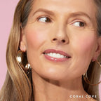 LAURA GELLER NEW YORK Baked Blush-n-Brighten Marbleized Blush + Angled Brush (03 Coral Cove, 47mm)