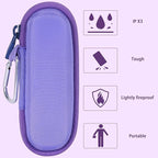 co2CREA Hard Case and Replacement Head Compatible with Finishing Touch Flawless Facial Hair Remover Electric Face Razor for Women (Lavender Case + Replacement Head)