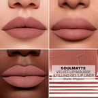 Morphe Soulmatte Velvet Lip Mousse Matte Lipstick - Air-Whipped, Soft Matte Lip Makeup with Vitamin E to Hydrate, Soften and Smooth Lips - Whipped (0.128 Oz)