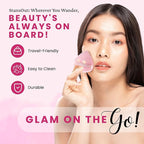 StansOut Beauty Velvet Makeup Puff Set (2-Pack) - Luxuriously Soft Powder Puffs for Seamless Face Makeup Application - Premium Quality - Perfect for Flawless On-the-Go Touch-Ups