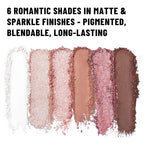 6 Colors Mini Naked Eyeshadow Makeup Palette Blush-colored Neutral Tone Eye Shadow Matte & Shimmer Nude Make Up Pallet with Mirror Blendable Highly Pigmented Travel Size Gift Kit 03