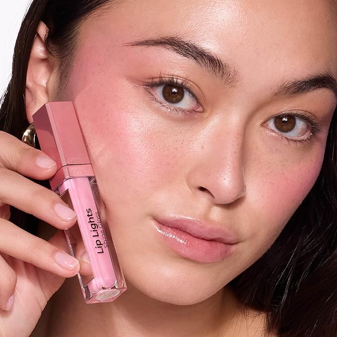 MCoBeauty LipLights Shine Gloss, Berry Pink, High Shine and Color for Irresistible Lips, Vegan, Cruelty Free Cosmetics