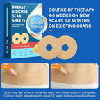 6 Pack Silicone Scar Sheets