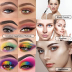 UCANBE Eyeshadow Palette with 15Pcs Brushes Makeup Set,