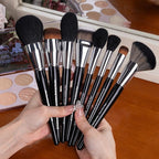Bueart Design 36Pcs PRO Grade Natural Goat Hair Pony Bristles Makeup Brushes Set with Super Holder Professional-Grade Precision & Luxury Brush for beauty enthusiasts&professionals Makeup Artist