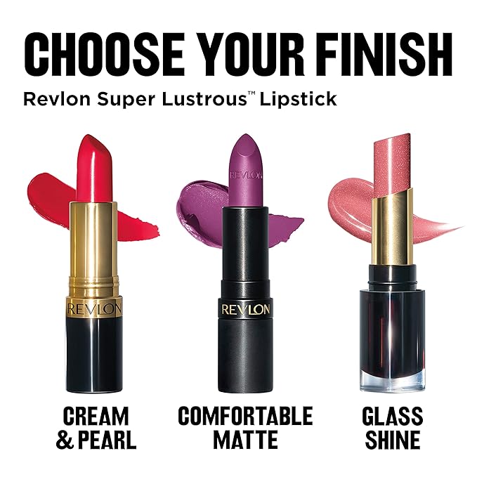 Revlon Super Lustrous The Luscious Mattes Lipstick, High Impact with Moisturizing Velvety Formula, Fire & Ice, 0.74 oz