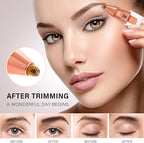 Facial Hair Removal for Women & Eyebrow Trimmer 2 in 1, Electric Shaver&Portable Peach Fuzz Hair Razor,Rechargeable Remover for Pubic Lips Face Ear Hair,Body Hands, Chin Beard with Light