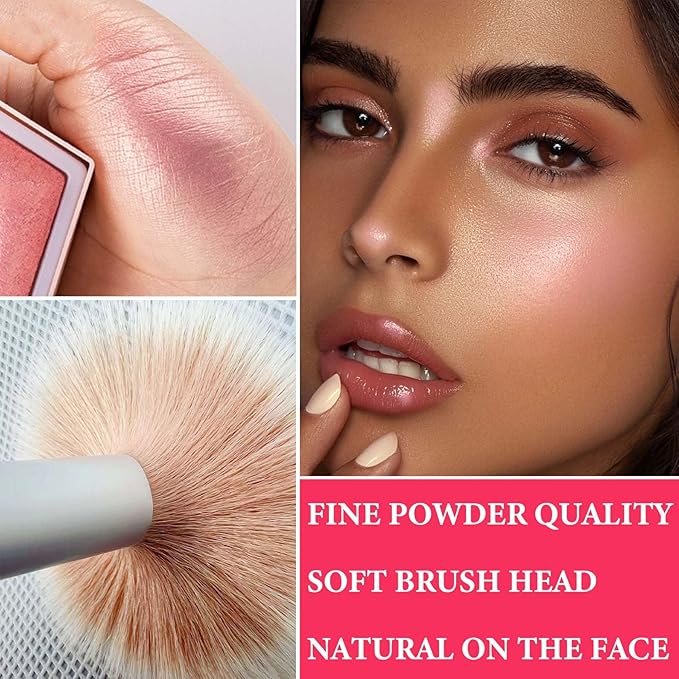 Face Glitter Blush Shimmer Waterproof Highlighter Blusher Powder,Facial Contour Corrector Long Lasting Glitter Illuminator Highlighter Palette Shimmer Highlight Makeup Palette(05#)