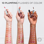 L'Oreal Paris Plump Ambition Hyaluron Lip Oil, 24 HR Lip Gloss with Hyaluronic Acid, Volumizing Formula with Glass-Like Shine, Cristal Clear 101, 0.16 Fl Oz