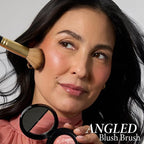 LAURA GELLER NEW YORK Baked Blush-n-Brighten Marbleized Blush + Angled Brush (06 Pink Grapefruit, 47mm)