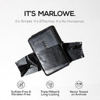 MARLOWE. No. 106 Charcoal Soap 7 oz (3 Bars) Body Bar Soap for Men, Cleansing, Purifying & Hydrating with Natural Extracts, Shea Butter, Olive Oil & Green Tea Extracts, Fresh Woodsy Scent
