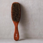 Diane Premium 100% Boar Bristle 7 Row Wave Brush for Men and Barbers, Medium-Firm Bristles for Thick Coarse Hair, Detangling, Smoothing