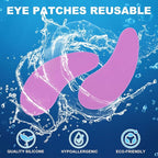 PAGOW 5 Pairs Reusable Under Eye Patches, Silicone Eye Patches, Eye Wrinkle Patches, Under Eye Mask Patches for Skin Care Effect to Reduce Wrinkles & Fine Lines