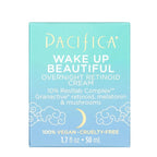 Pacifica Beauty Wake Up Beautiful Retinoid Eye Cream & Overnight Retinoid Cream Set, Skincare, Moisturizer, Face Cream, For Dry, Aging, Sensitive Skin, Vegan, 0.5 fl oz and 1.7 fl oz (Set of 2)