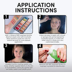 Flesh Tone Alcohol-Activated Palette, Activator, and Remover Kit, Professional SFX Makeup Set, Tattoo Cover