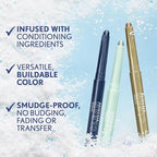 Covergirl Clean Multiline Eyeshadow Pencil, 298 Merry Mint, Vegan Formula, Shimmer Eyeshadow, Easy Application, Glides on Effortlessly, Blends Perfectly, 0.05oz