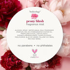 Bodycology Long-Lasting Fragrance Body Mist, Peony Blush, 8 fl oz