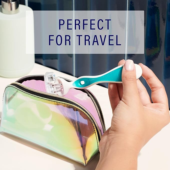 Schick Hydro Silk Sensitive Women's Disposable Razors, 3ct | 5-Blade Disposable Razors for Women Sensitive Skin | Travel Razor for Women