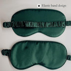 Silk Eye mask for Sleeping Light Blocking for Bedroom, Plane Travel Satin Sleep mask Women Mens,Blackout to Help You deep Sleep (Green)